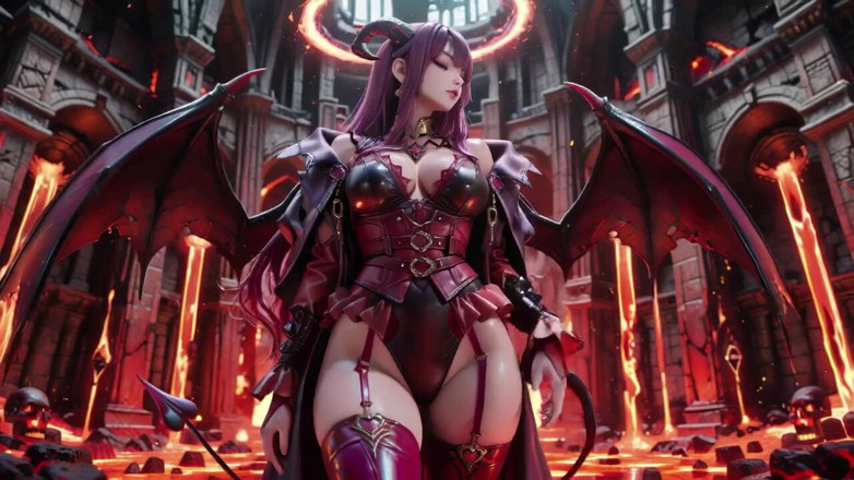Seraphina Vale: Purple-haired Demon Queen! a Forbidden Feast on the Magma Throne,...