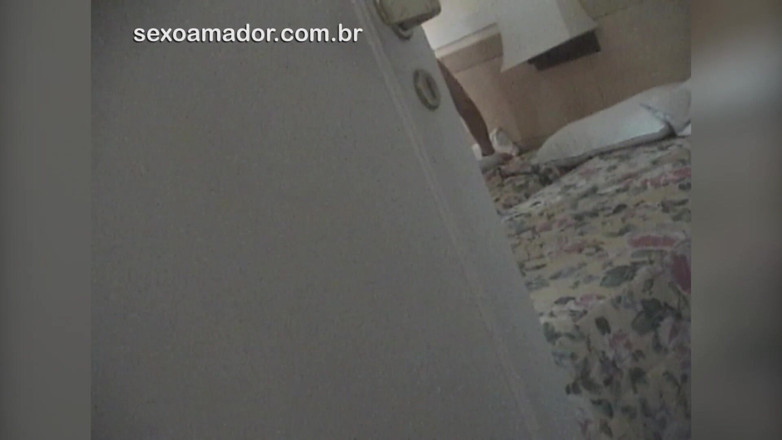 Amateurs videos: Girl leaves door ajar and is caught having sex with...