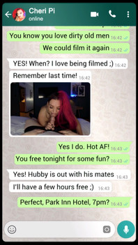 Cheri Pi Whatapp Sexting an Old Man