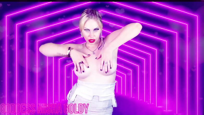 Goddess Misha Goldy: Mesmerizing tease and denial! Edge and twitch! I will deny...