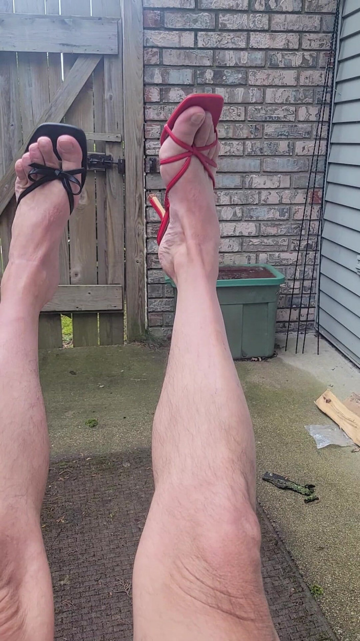 Feet Lover: またヒールでイッてる!