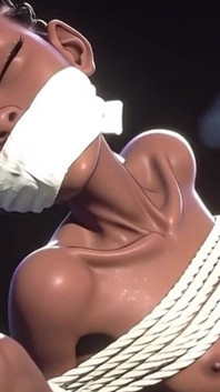 Thin Black African Slave Tied up - Horny & Begging for Dick