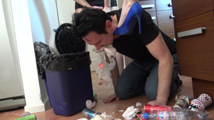 Femdom Austria: Garbage Boy Video! Slut Girls Condom and Garbage Tyranny!