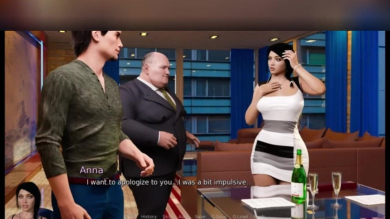 3DXXXTEEN2 Cartoon: Anna ochutná ptáka svého šéfa. 3D porno kreslený sex