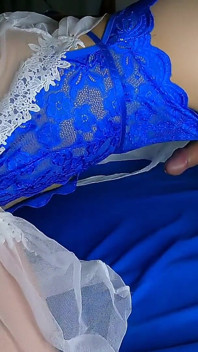I Have a Wet Dream and Cum on My Own Face From Taking a Nap in Sexy Lingerie