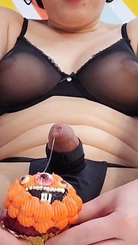 Horny Madame Pt 01: Halloween Cupcake Creaming