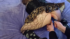 Mistress Fucks Her Sissy with a Dildo
