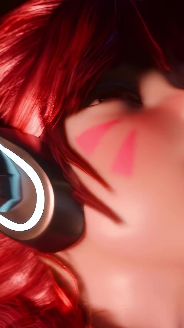 Orlikx: Napalona D.va rucha się w toalecie - Animacja 3D Overwatch