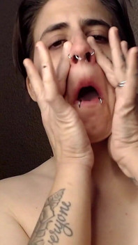Sneeze erstickte rotz-spucken, zeigt dein gesicht