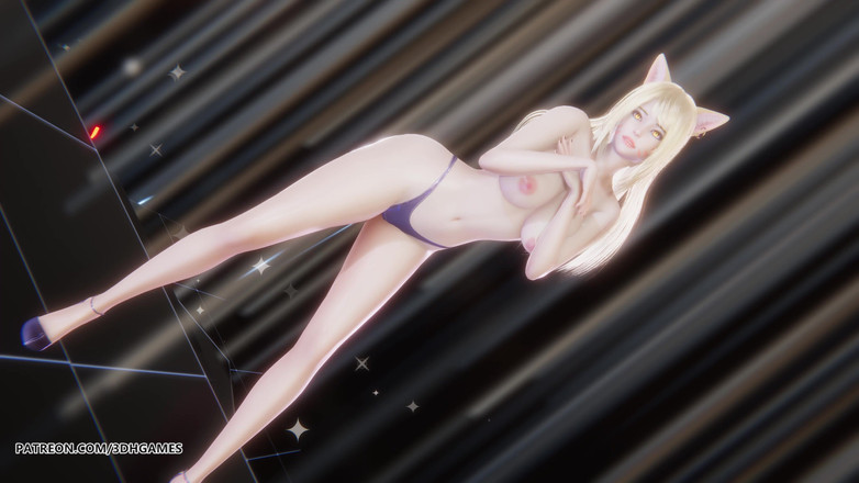 3D-Hentai Games: [mmd] Aoa - Heart Strike Ahri sexy striptease Dance League of...