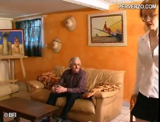Nasty matures and dirty grannies club: French old man in an orgy