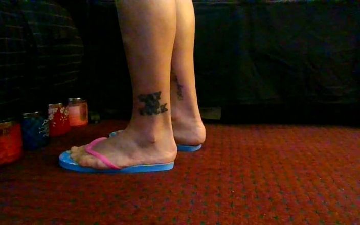 Abby Anna: Cotton Candy Flip Flop Foot Fetysz