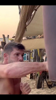 Punching Bag on Zipolite Beach