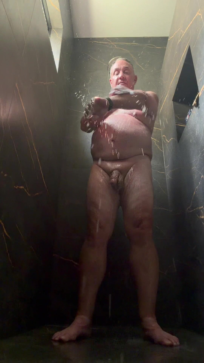 GottaLuvBB: Stepdaddy Taking a Shower After Golfing