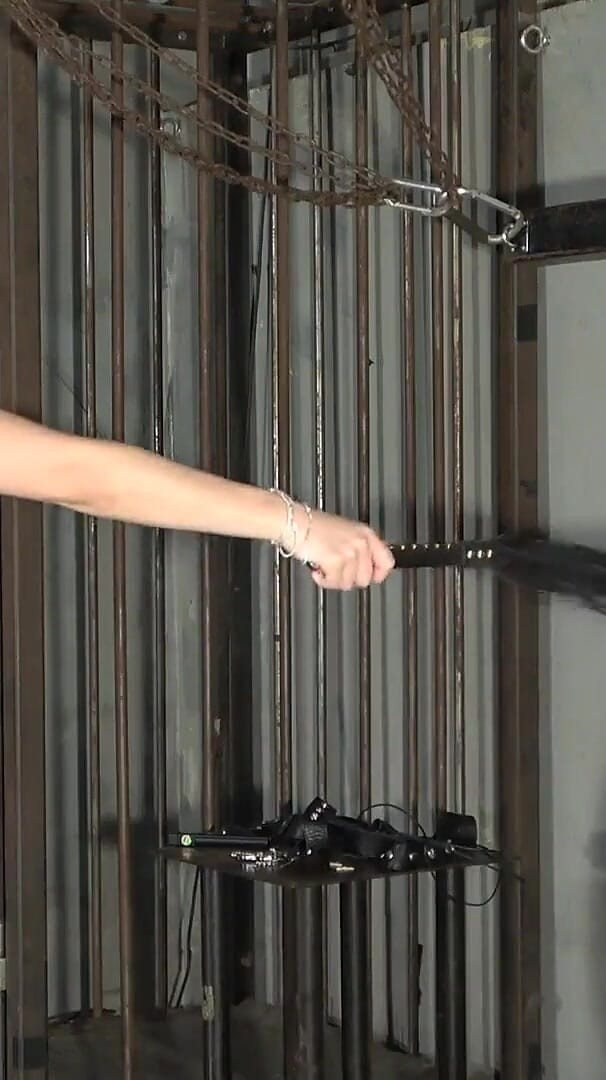 The Dick Spins Like a Top. the Mistress Pulls the String Wrapped Around the Slave's Dick in One Go, Spinning It Like a Top (MistressLand)