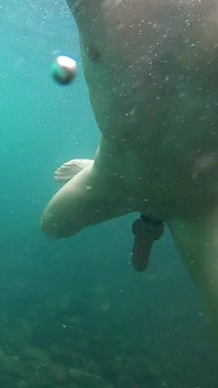 Naked Outdoor with My Cock Ring