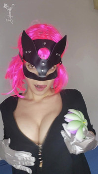 Observe My Passionate Self-pleasure with a Kitty Mask and Big Tits