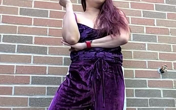 JasmineJade: Morning Smoke in My Purple Velour Outfit
