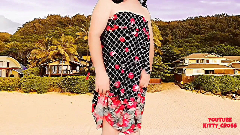 Kitty_Cross: Cumming Under the Sunshine Hot Cute Little Ladyboy Cock Sexy...