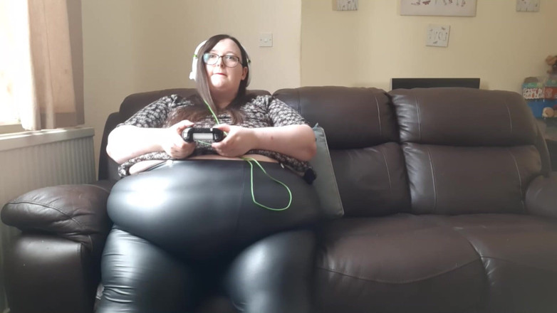 SSBBWLadyBrads: Deri pantolonlu iri güzel kadın ssbbw oyun