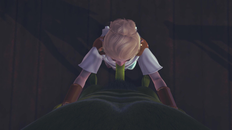 Waifu club 3D: Elfo carino succhia cazzo orc punto di vista
