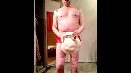 Dildo Man and Cross Hard Sex: Very good ass with woman dress!
