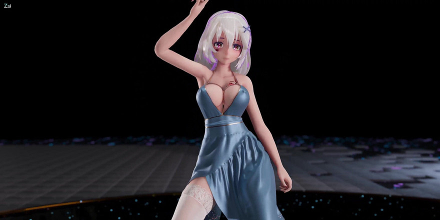 MikuMotion: [MMD] Pakaian dalam pakaian dalam coklat; Stoking Putih; Kasut tumit...