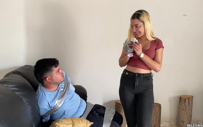 Selfgags femdom bondage: Sors de ma maison et de ma vie !