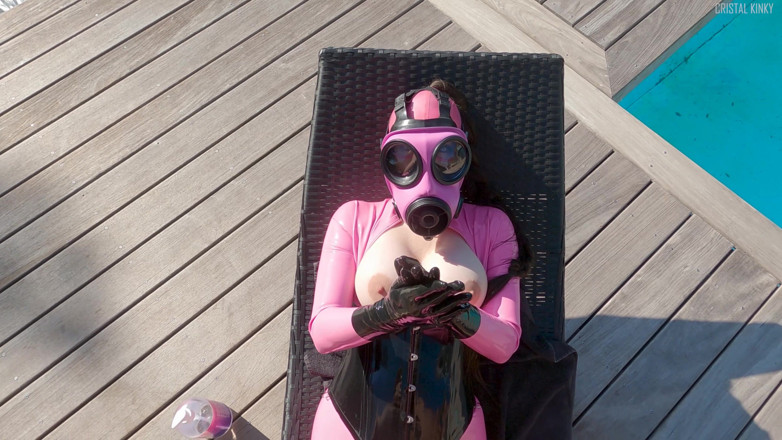 Cristal Kinky: Cristal Kinky Rubber Doll POV Tittyfuck and Fucking Outdoors