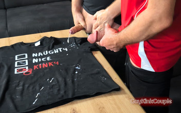 GayKinkCouple: 정액 얼룩 셔츠 4 우리의 마지막 사정