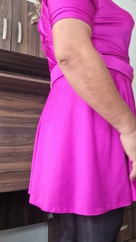 Sexy nezbedná růžová šaty
