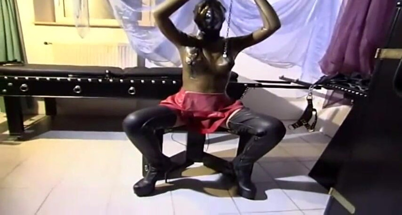 Fetish Desire: Akcja Bdsm z zamaskowaną laską