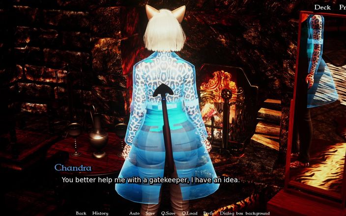 Pixel Aft Dark: Cat Girl ładuje magię, pocierając jej cycki All Over You (furrhouse Ch16p5)