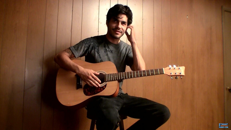 Straight naked thugs: Guitar Skills &amp; Stroking!