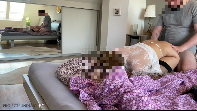 Projectsexdiary: Menina de luxo recebe intensa foda no espelho