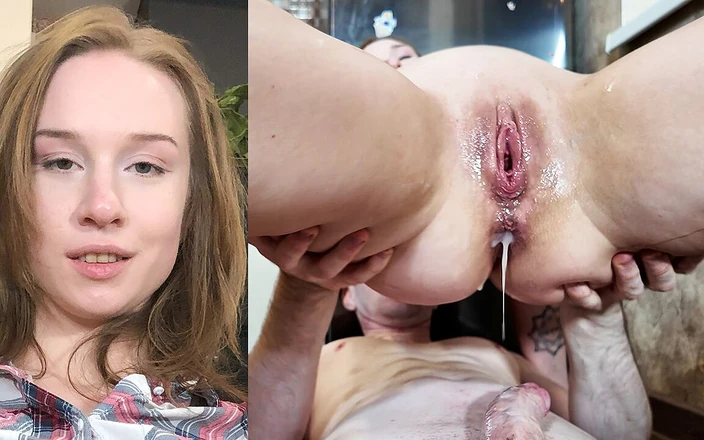 CumRotic: Girlfriend Squeezes the Cum Out of Her Holes