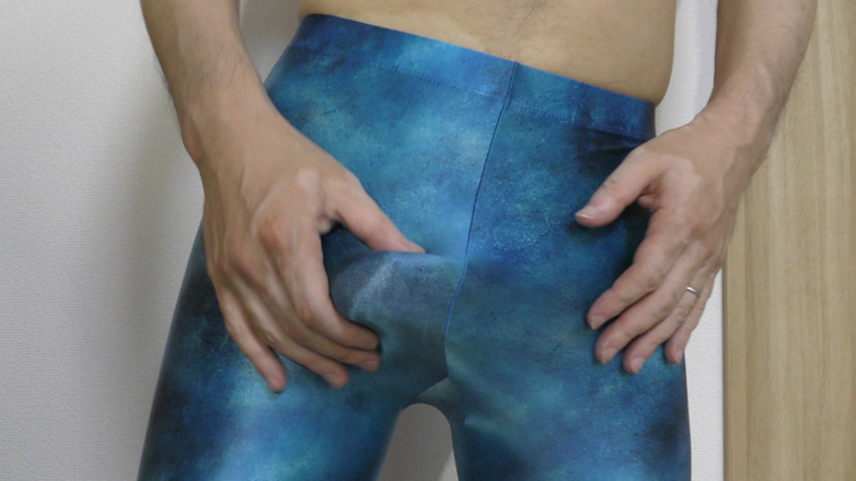 LovePantyBoy: Blue Leggings melancap