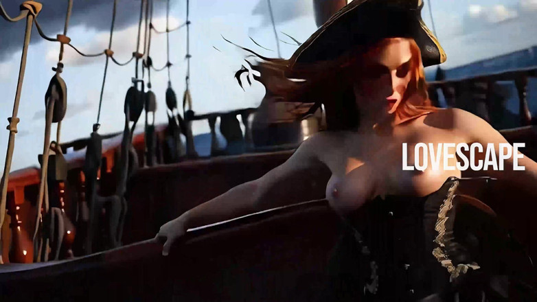 Lovescape: Miss Fortune Lookalike in Heat - Begs for Cannon Shots &amp; Deep...