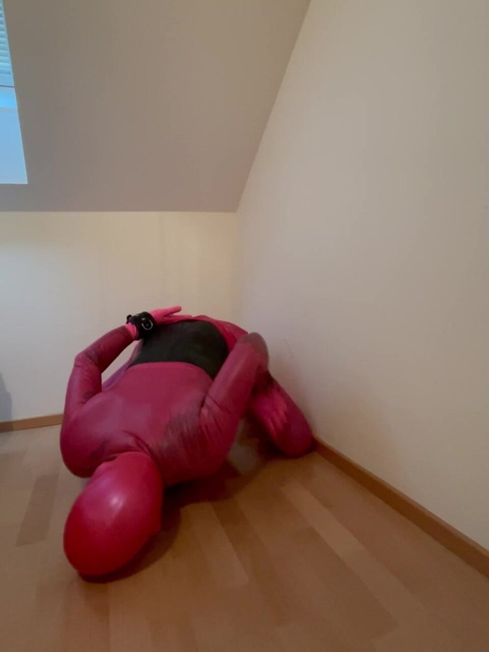 PervyLara: Pink Rubberdoll Sissy Slavegirl Fullrubber Three Latex Layers