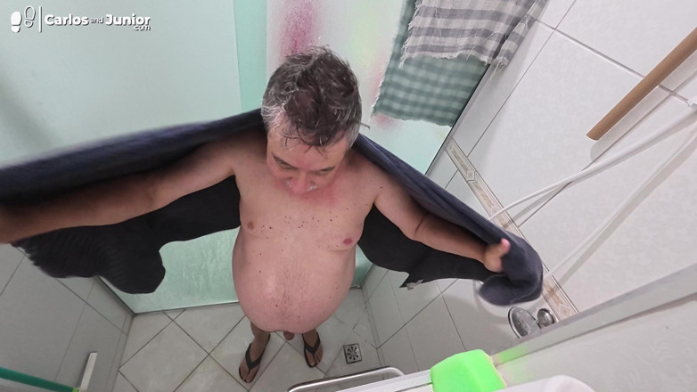 Carlos And Junior: Stepdaddy Taking a Shower