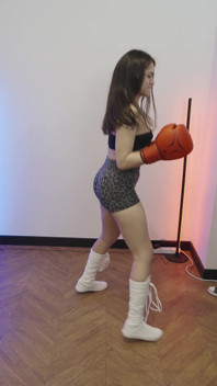 Latihan pantas Ana Spears vs Emma Smile pertempuran wanita