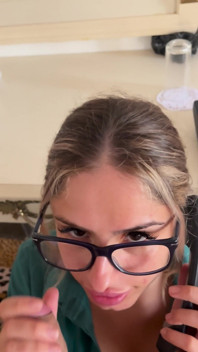Title: Naughty Secretary: My Horny Coworker Comes on My Glasses