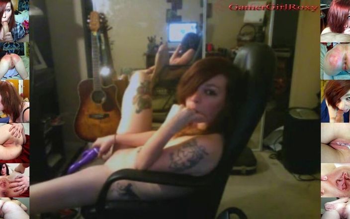 GamerGirlRoxy: 19letý fialový vibrátor stříká Add Gamergirlroxyy