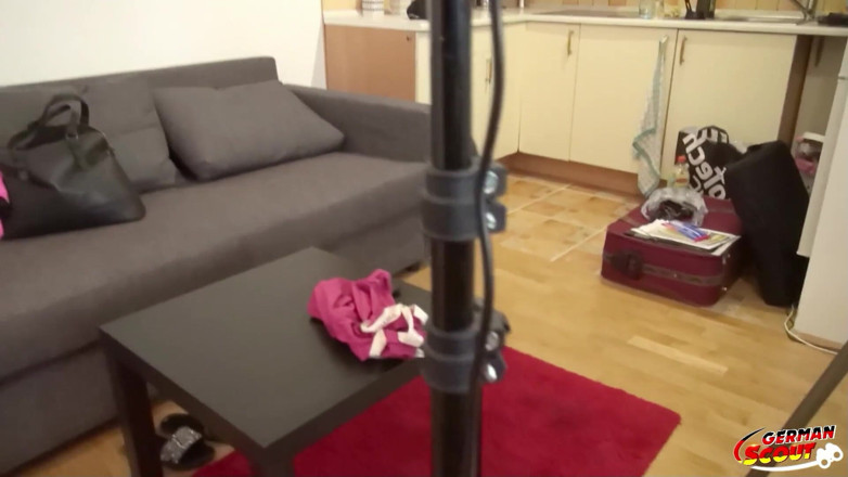 German Scout: Slim abs girl Akira foto model pickup and fuck