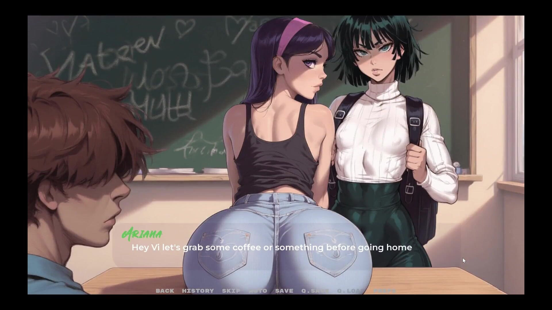 My New Girlfriend Taboo Hentai Game Ep.1 My GF and Her Tiny Tits BFF Are Cuckolding Him with BBC!