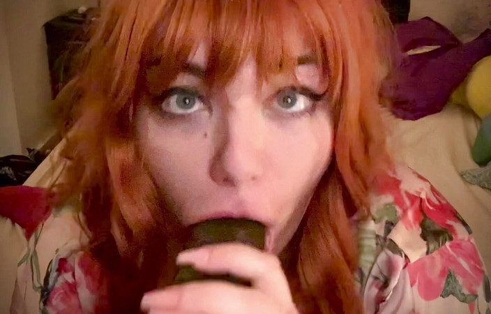 LexxiBakk: Ginger BBC face fuck for step daddy