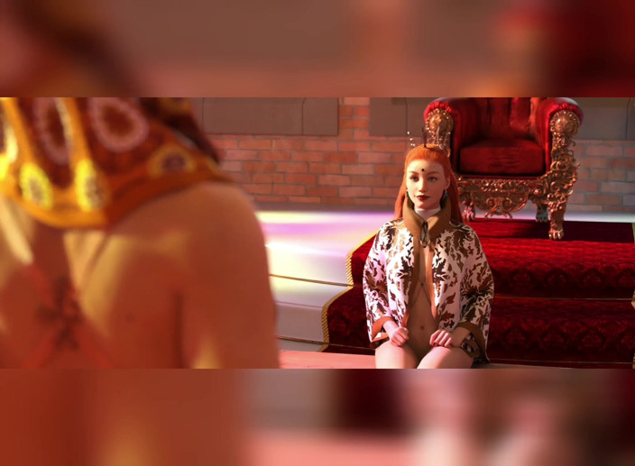SexxyAnimeTS: Trans führt seinen Schwanz in den Mund der Prinzessin