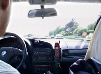 European Classics: Blonde babe with big juggs gives car blowjob before banging...