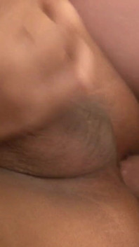 Tranny Jakki sucks cock and rubs cum on her micropenis