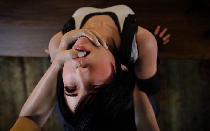 Velvixian 3D: Tifa Lockhart कुत्ते शैली में चुदाई